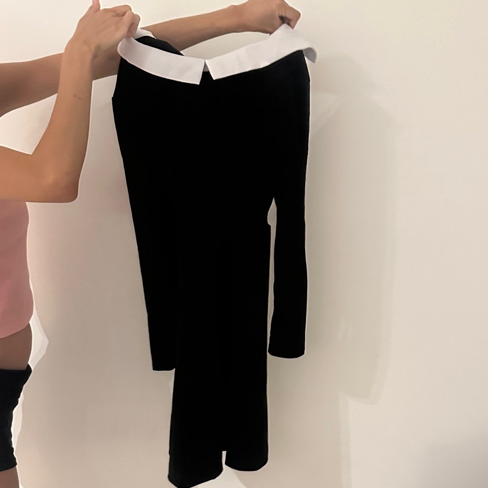 Black Dress with White Collar